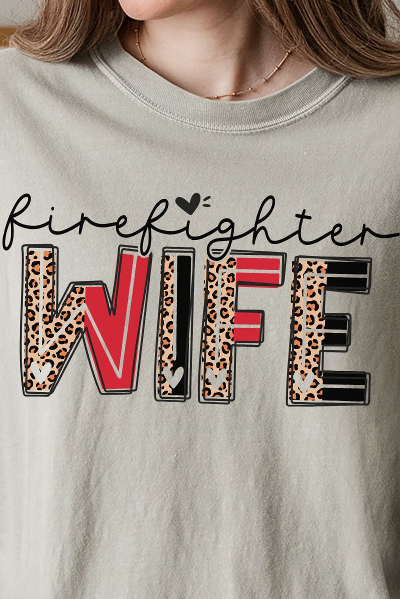 Firefighter Wife Comfort Colors Adult Ring - Spun Cotton Tee - Wholesale Accessory Market