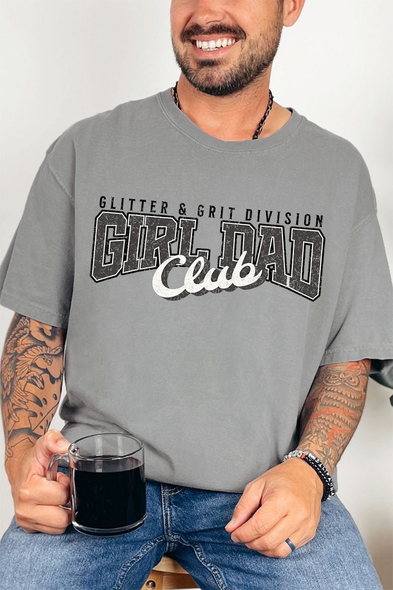 Glitter & Grit Girl Dad Comfort Colors Adult Ring - Spun Cotton Tee - Wholesale Accessory Market