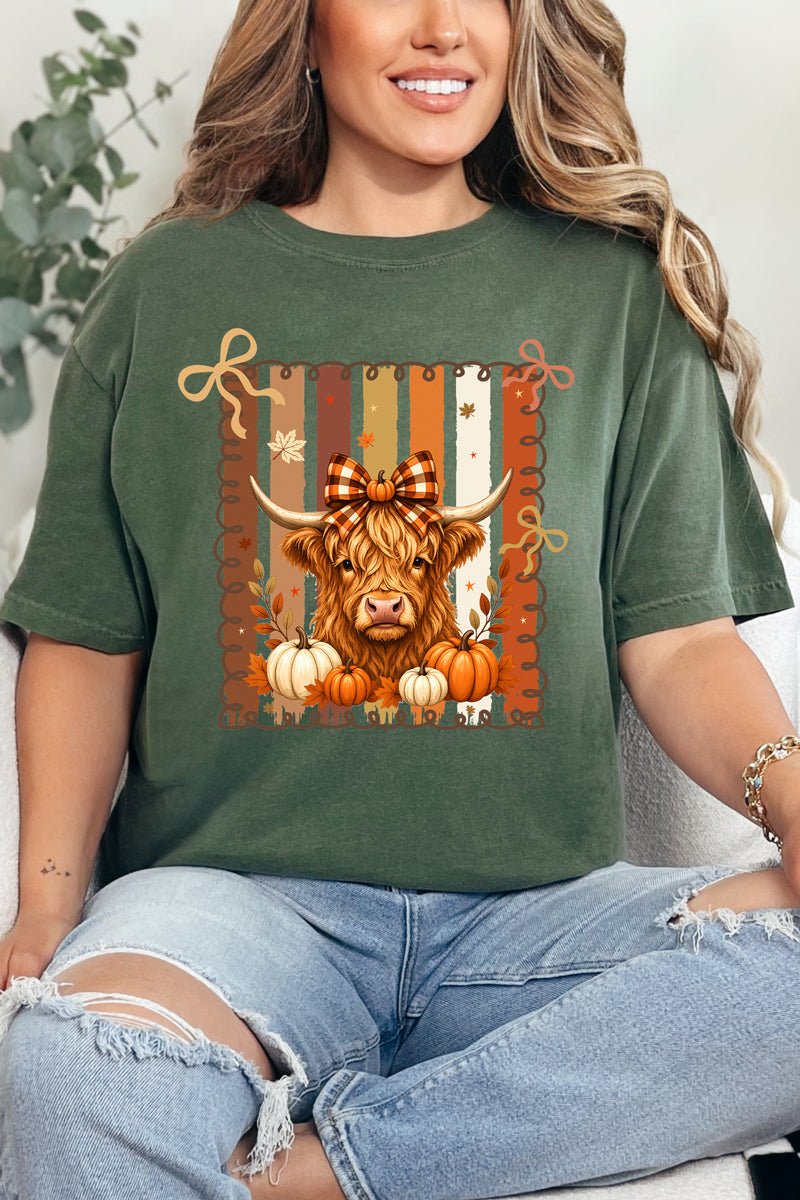Highland In Autumn Comfort Colors Adult Ring-Spun Cotton Tee - Wholesale Accessory Market