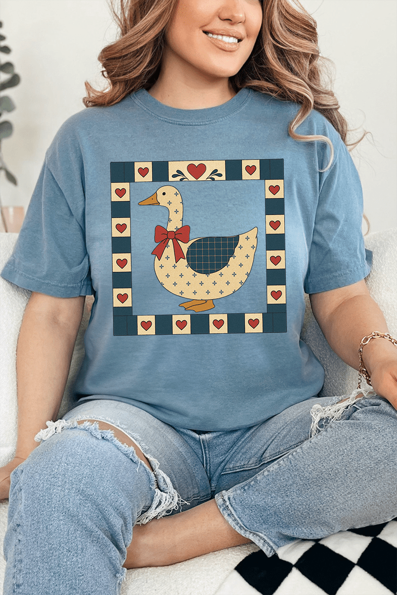 Farmhouse Folk Goose Comfort Colors Adult Ring - Spun Cotton Tee - Wholesale Accessory Market