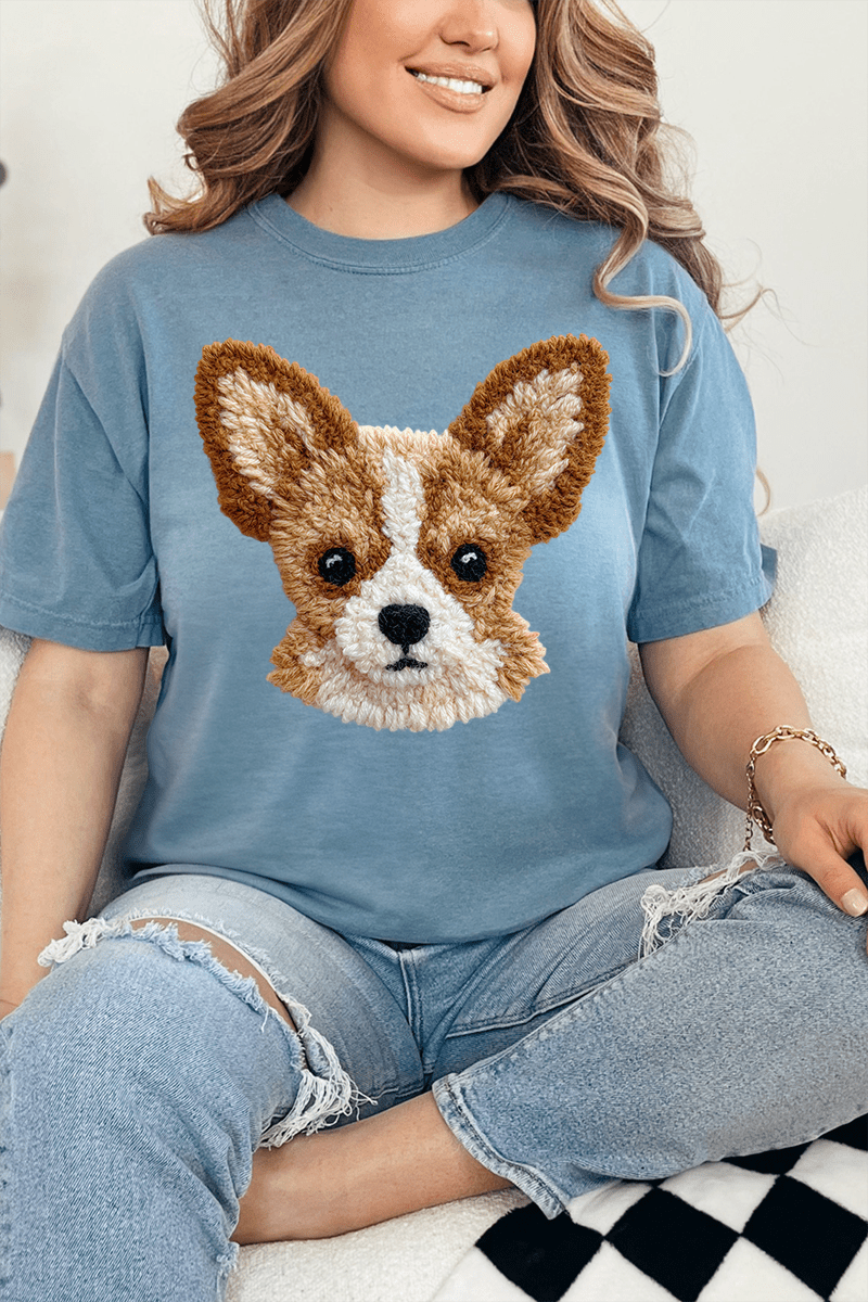 Faux Yarn Chihuahua Comfort Colors Adult Ring - Spun Cotton Tee - Wholesale Accessory Market