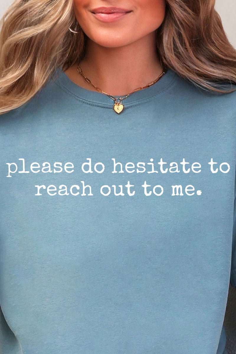 Please Do Hesitate Comfort Colors Adult Ring - Spun Cotton Tee - Wholesale Accessory Market