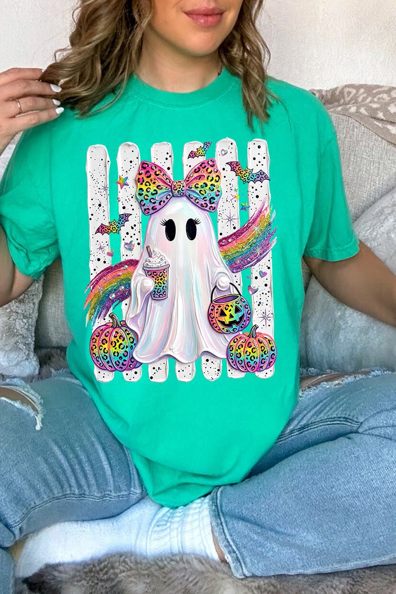 Rainbow Glam Ghost Comfort Colors Adult Ring-Spun Cotton Tee - Wholesale Accessory Market