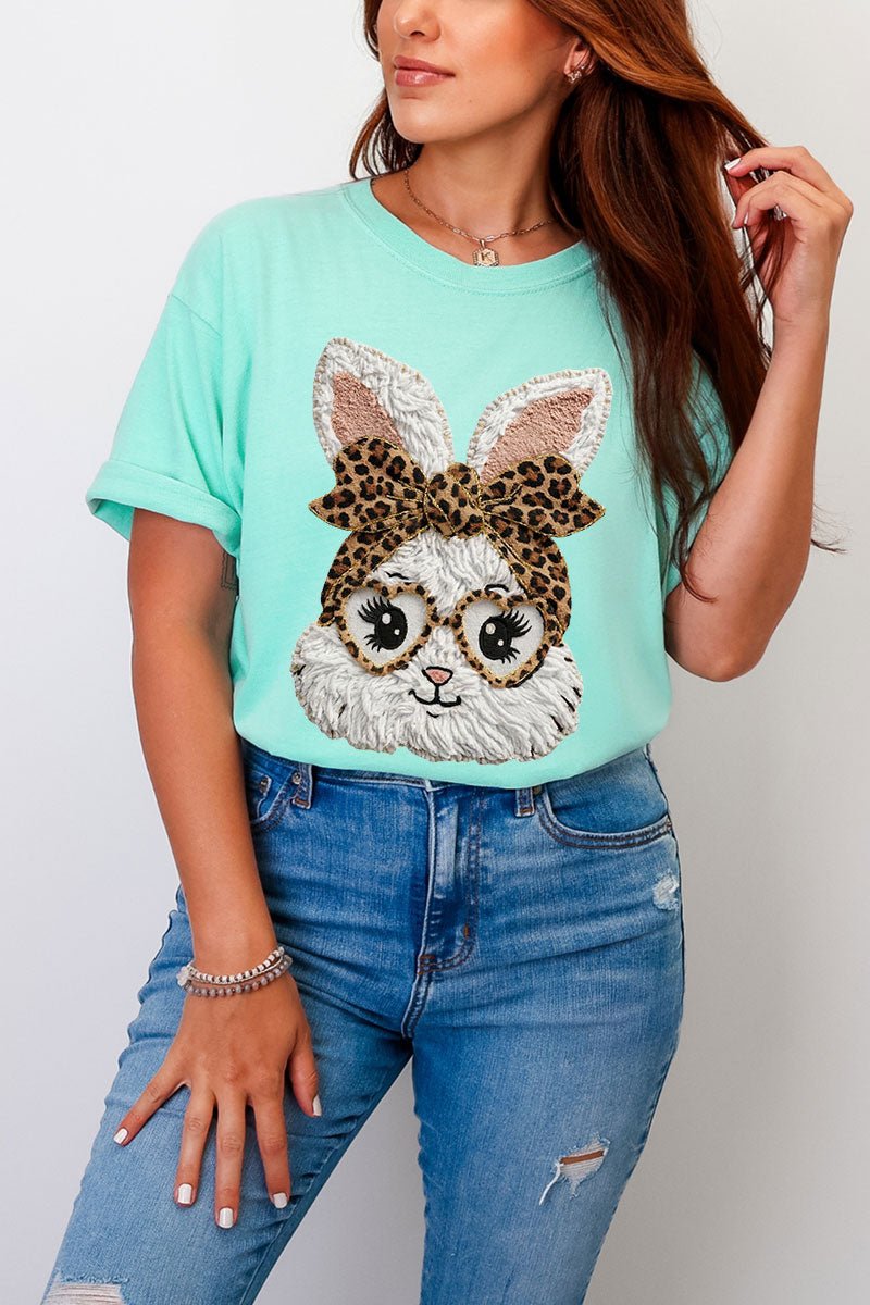 Faux Yarn Easter Bunny Comfort Colors Adult Ring - Spun Cotton Tee - Wholesale Accessory Market