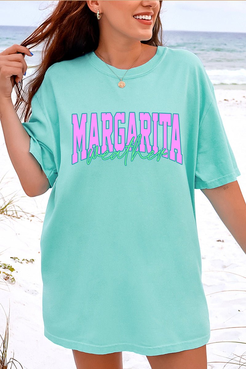 Margarita Weather Color Block Comfort Colors Adult Ring - Spun Cotton Tee - Wholesale Accessory Market