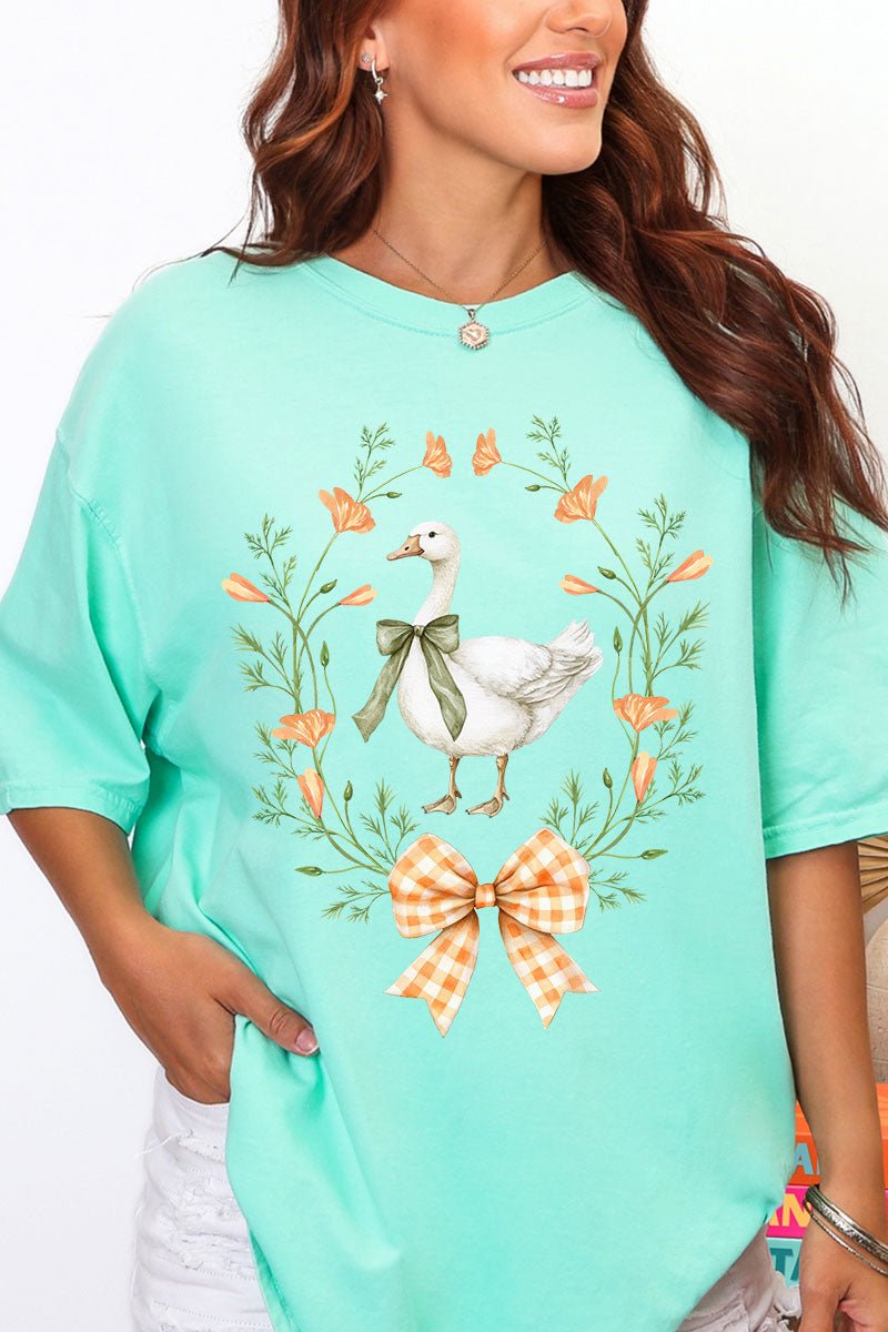 Peach Petals Goose Comfort Colors Adult Ring - Spun Cotton Tee - Wholesale Accessory Market