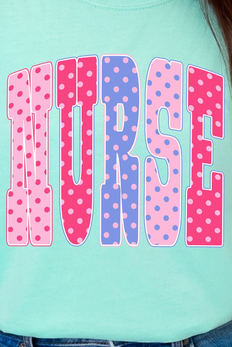 Polka Dot Pop Nurse Comfort Colors Adult Ring-Spun Cotton Tee - Wholesale Accessory Market