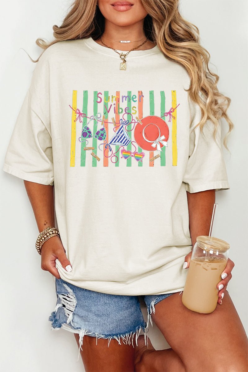 Bikini Summer Vibes Comfort Colors Adult Ring-Spun Cotton Tee - Wholesale Accessory Market