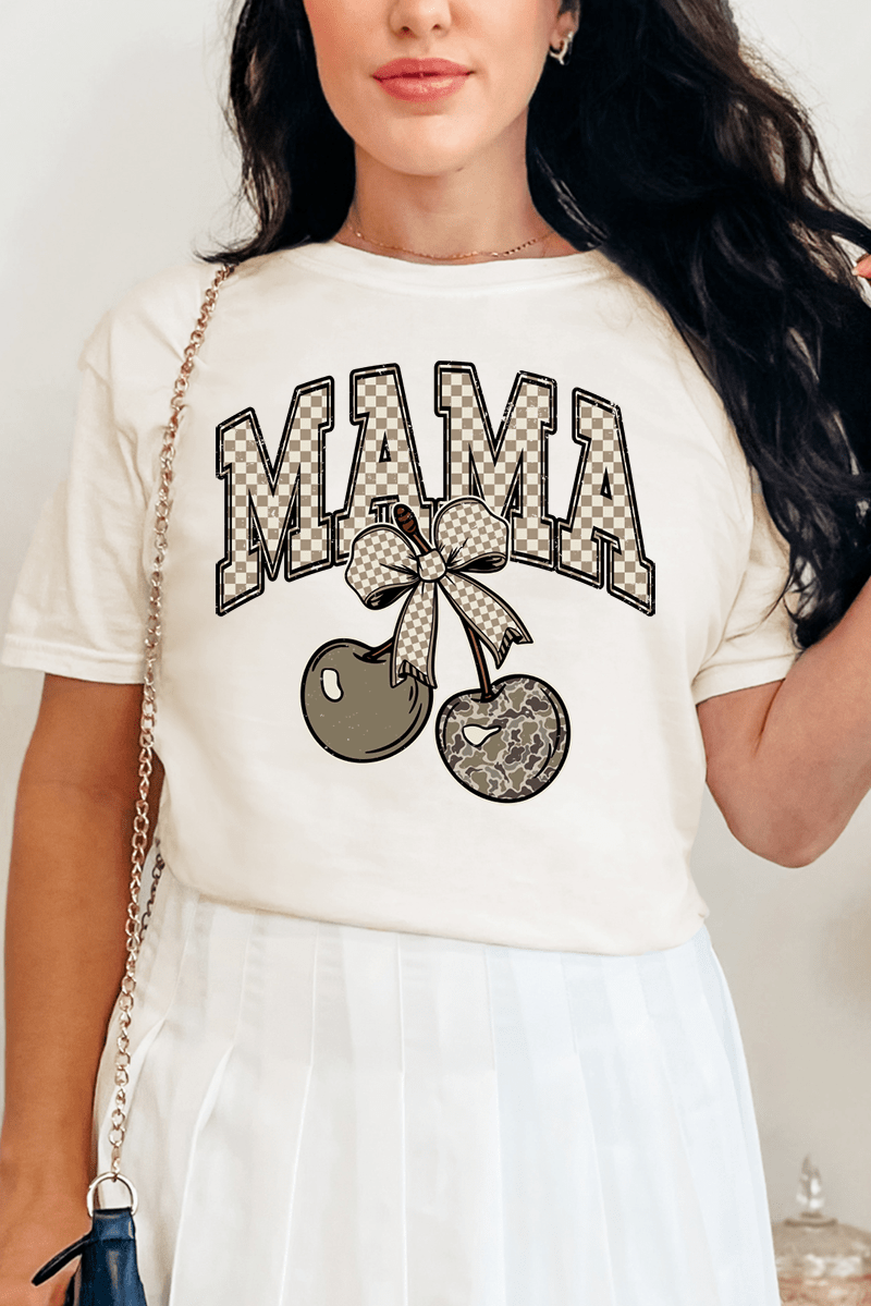 Cherry Luxe Mama Comfort Colors Adult Ring - Spun Cotton Tee - Wholesale Accessory Market