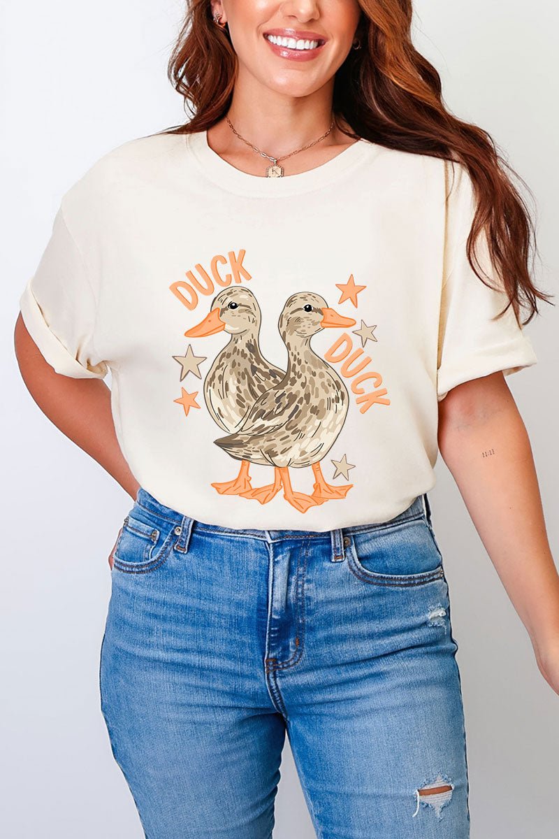 Duck Duck Goose Full Front & Back Design Comfort Colors Adult Ring - Spun Cotton Tee - Wholesale Accessory Market