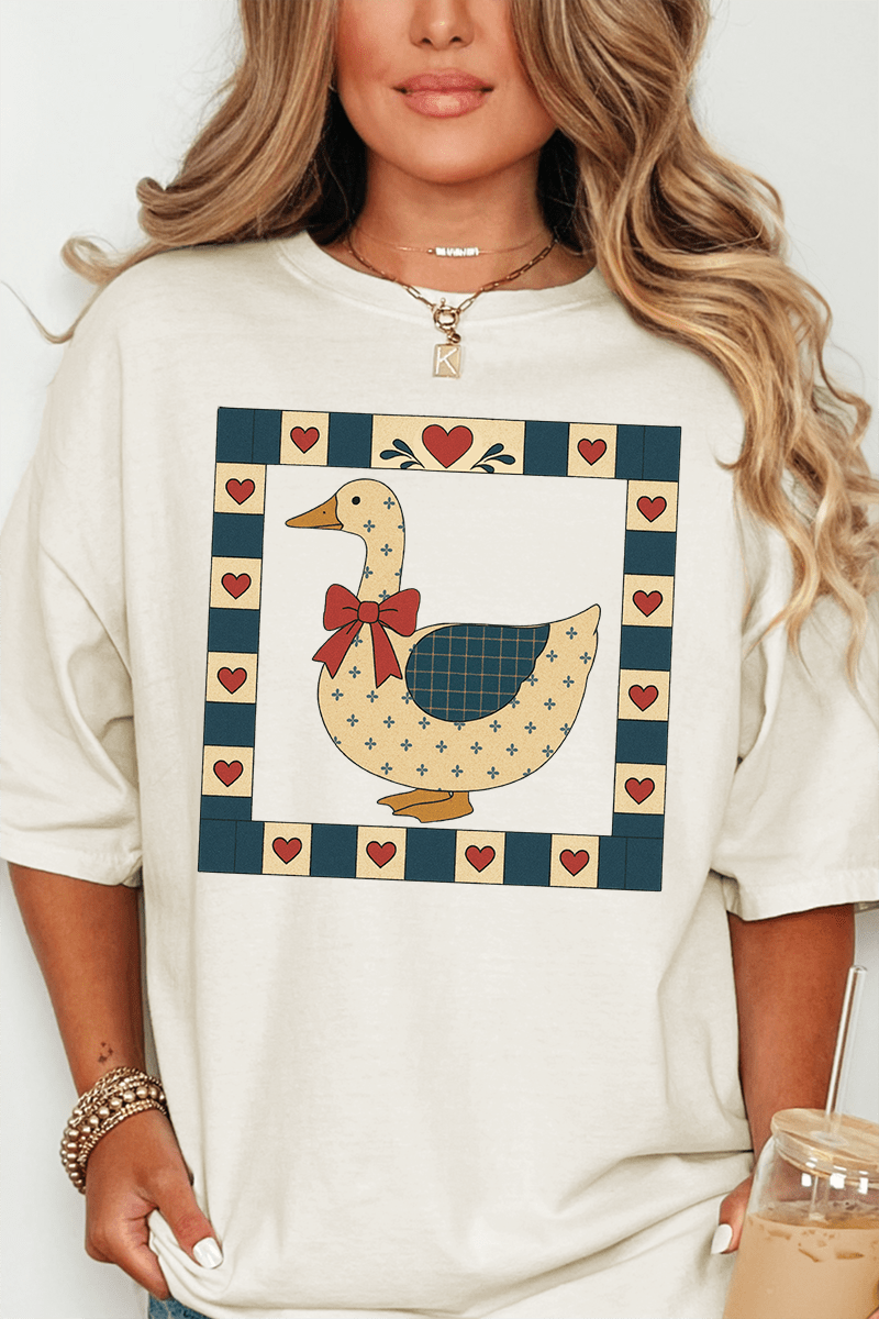 Farmhouse Folk Goose Comfort Colors Adult Ring - Spun Cotton Tee - Wholesale Accessory Market