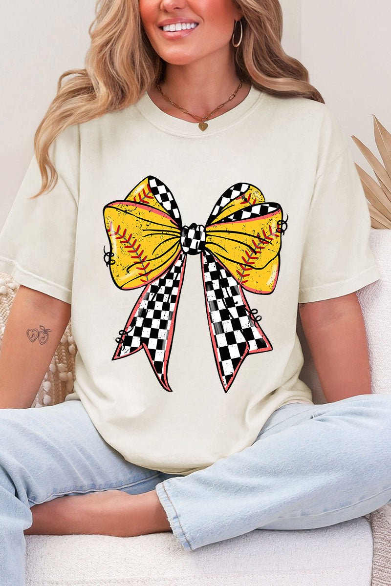 Fastpitch Check Comfort Colors Adult Ring - Spun Cotton Tee - Wholesale Accessory Market