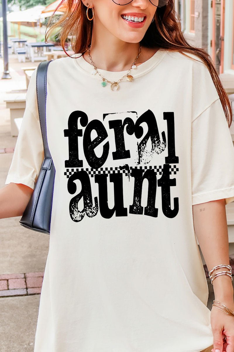 Feral Aunt Comfort Colors Adult Ring-Spun Cotton Tee - Wholesale Accessory Market