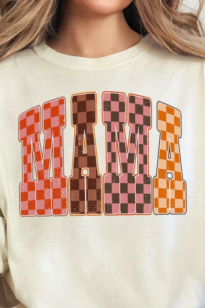 Girlie Check Mama Comfort Colors Adult Ring - Spun Cotton Tee - Wholesale Accessory Market