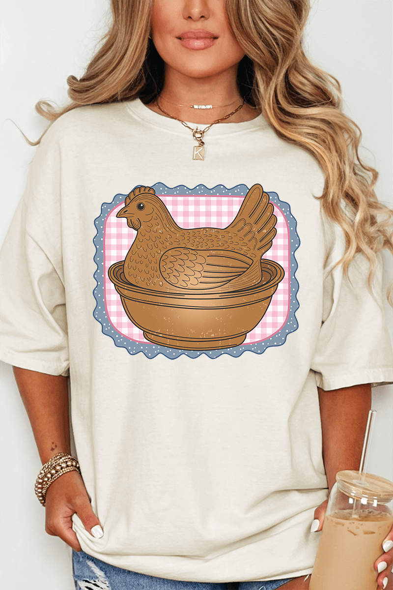 Hen & Home Comfort Colors Adult Ring - Spun Cotton Tee - Wholesale Accessory Market