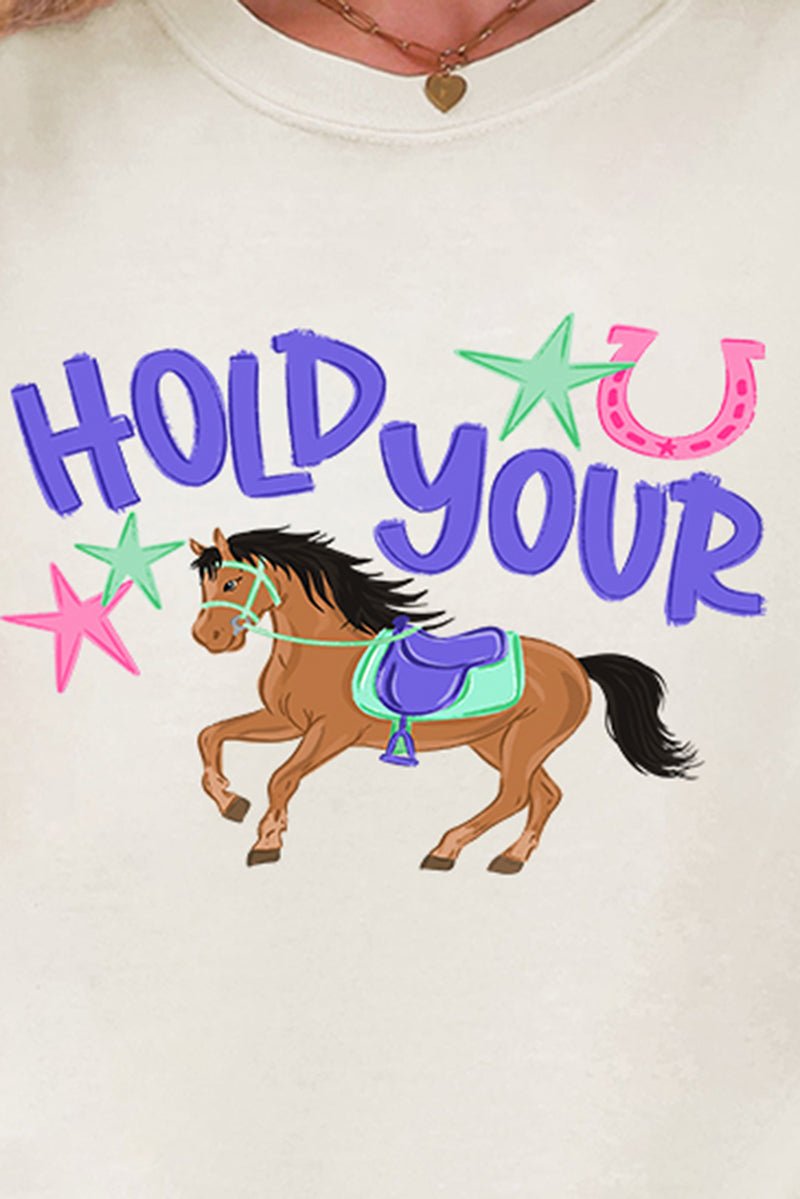 Hold Your Horses Comfort Colors Adult Ring - Spun Cotton Tee - Wholesale Accessory Market