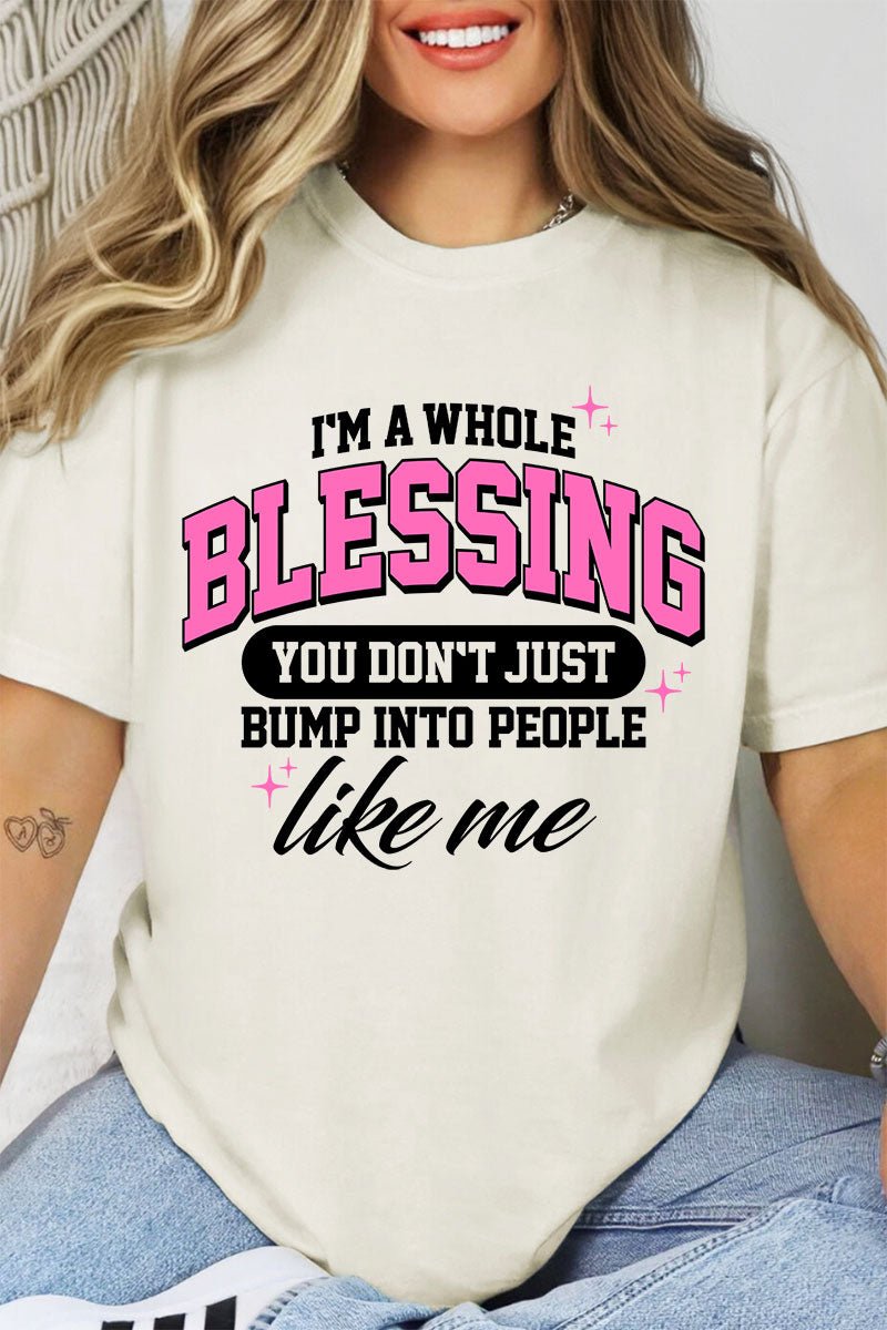 I'm A Whole Blessing Comfort Colors Adult Ring - Spun Cotton Tee - Wholesale Accessory Market