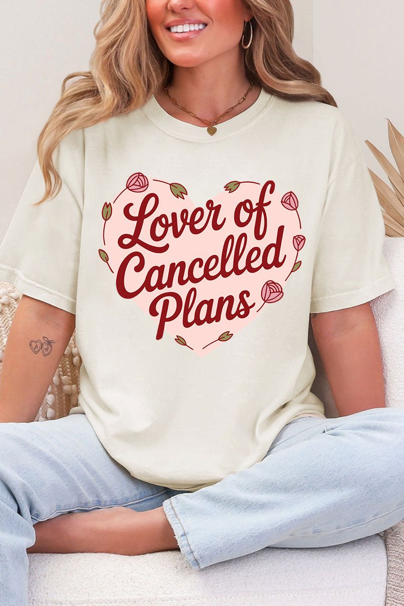 Lover Of Cancelled Plans Comfort Colors Adult Ring - Spun Cotton Tee - Wholesale Accessory Market
