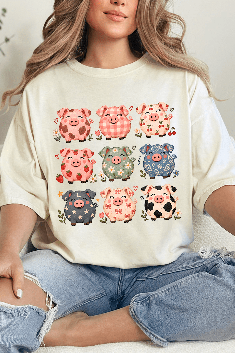 Piggy Crew Comfort Colors Adult Ring-Spun Cotton Tee - Wholesale Accessory Market