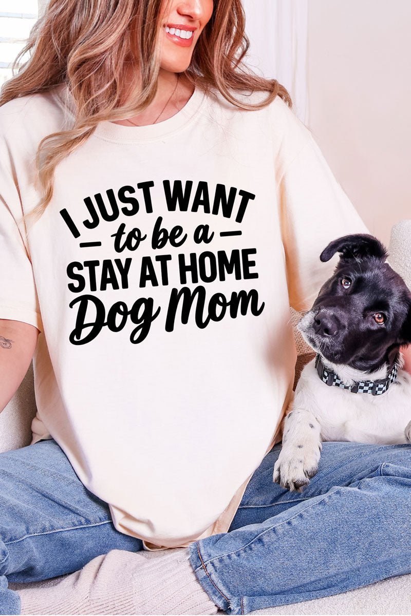 Stay At Home Dog Mom Comfort Colors Adult Ring-Spun Cotton Tee - Wholesale Accessory Market