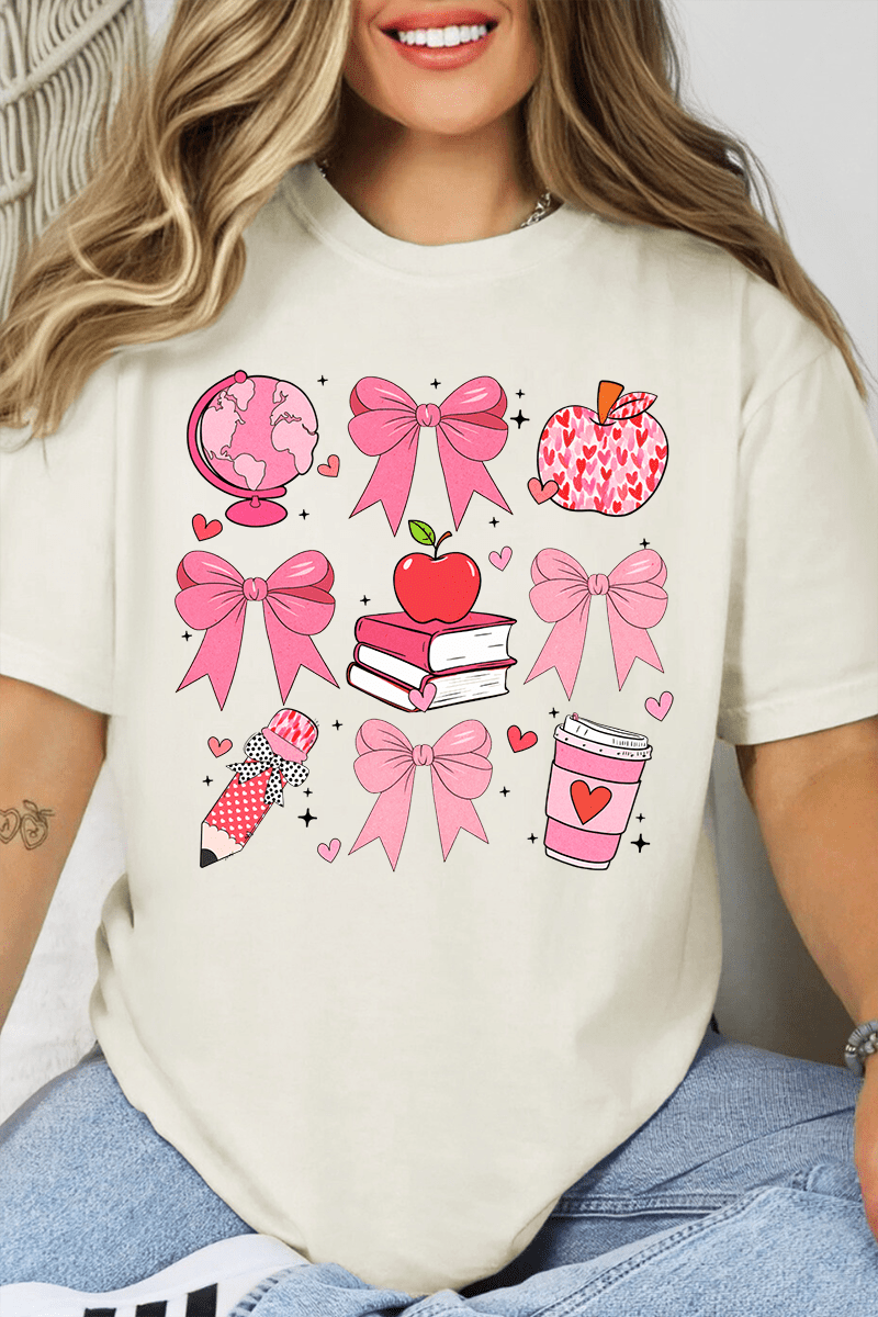 Teacher Love Comfort Colors Adult Ring - Spun Cotton Tee - Wholesale Accessory Market