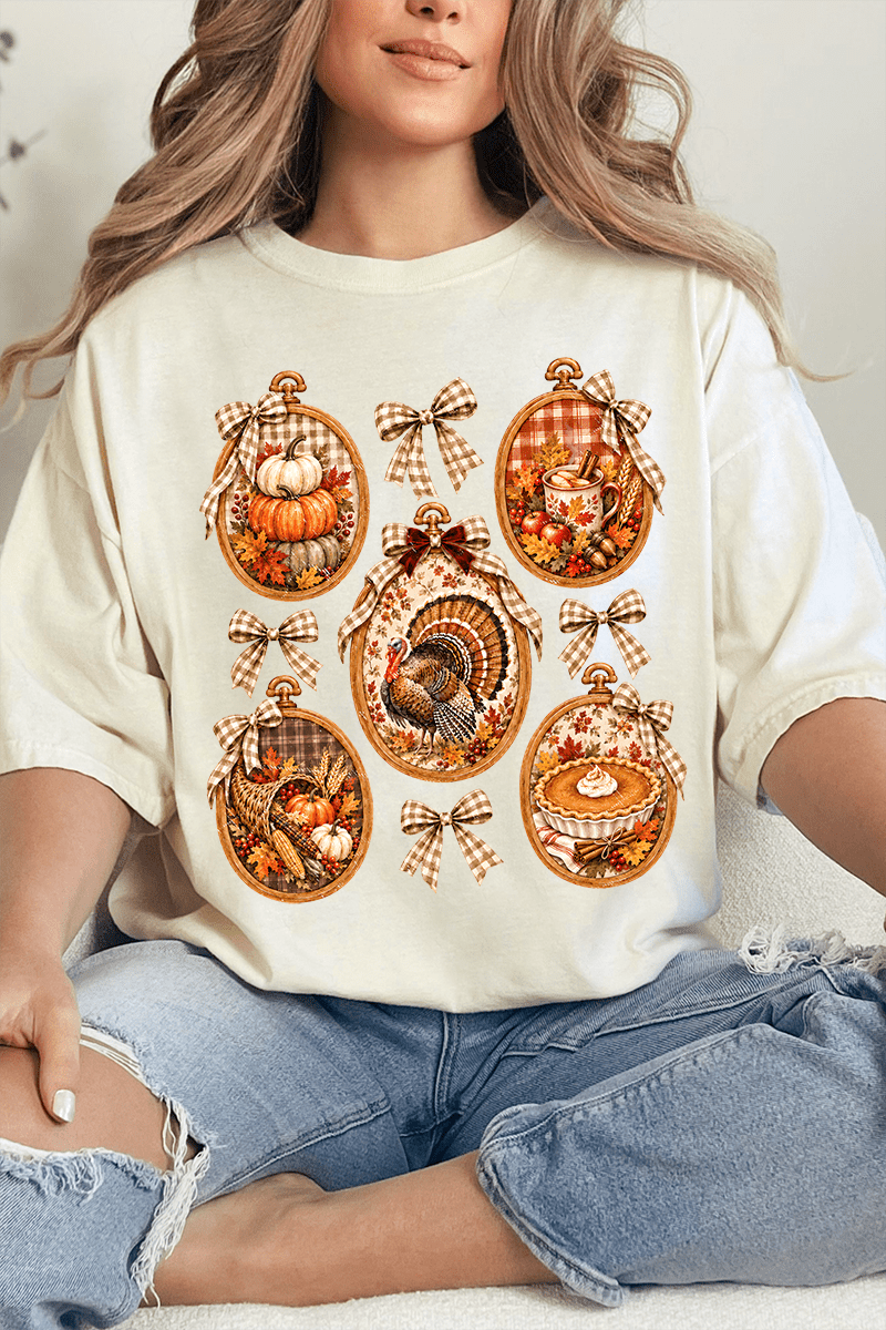 Thanksgiving Portraits Comfort Colors Adult Ring-Spun Cotton Tee - Wholesale Accessory Market