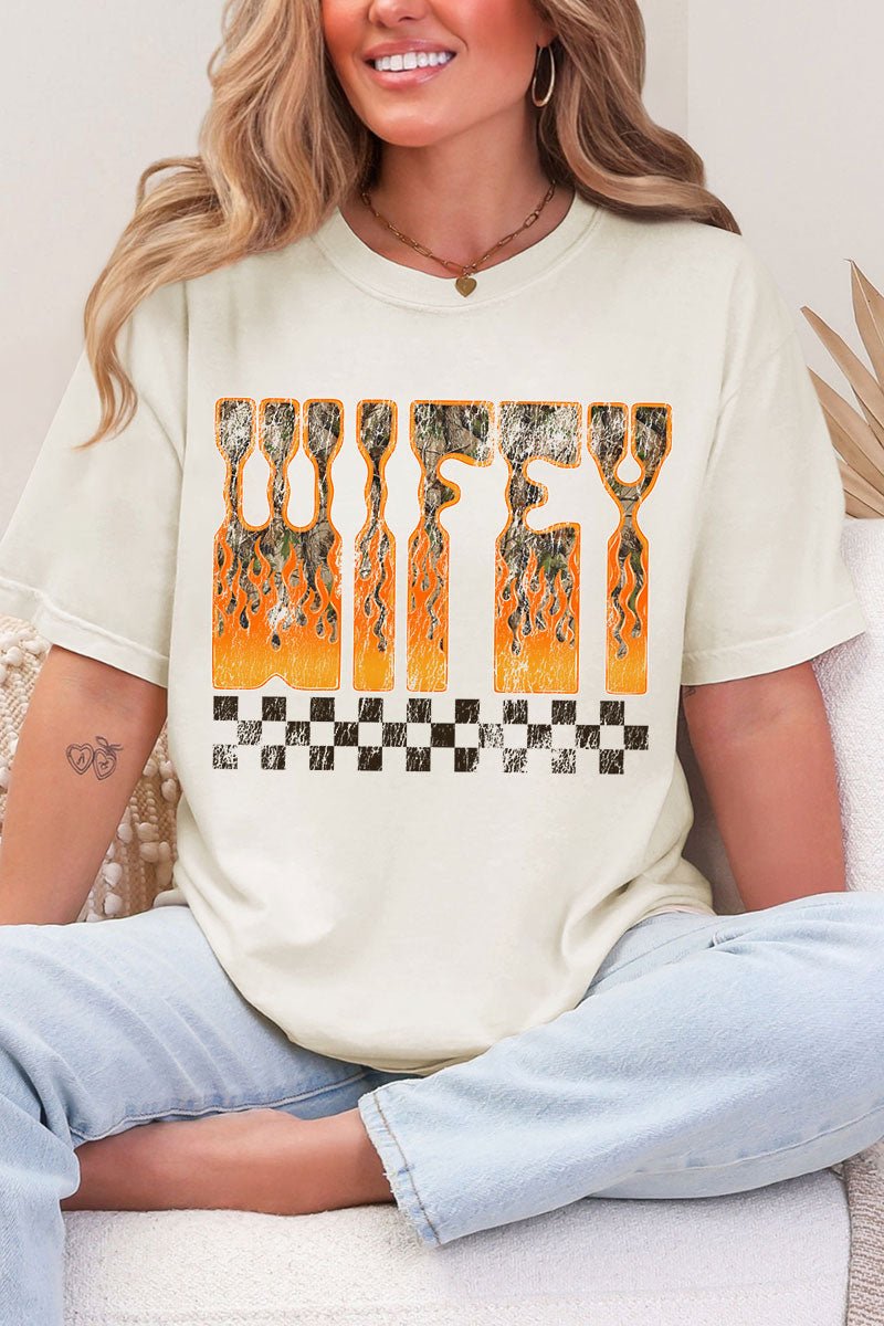 Wildfire Wifey Comfort Colors Adult Ring - Spun Cotton Tee - Wholesale Accessory Market
