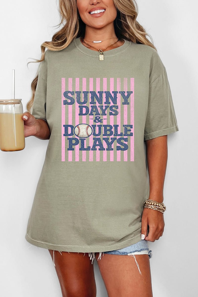Sunny Days & Double Plays Comfort Colors Adult Ring - Spun Cotton Tee - Wholesale Accessory Market