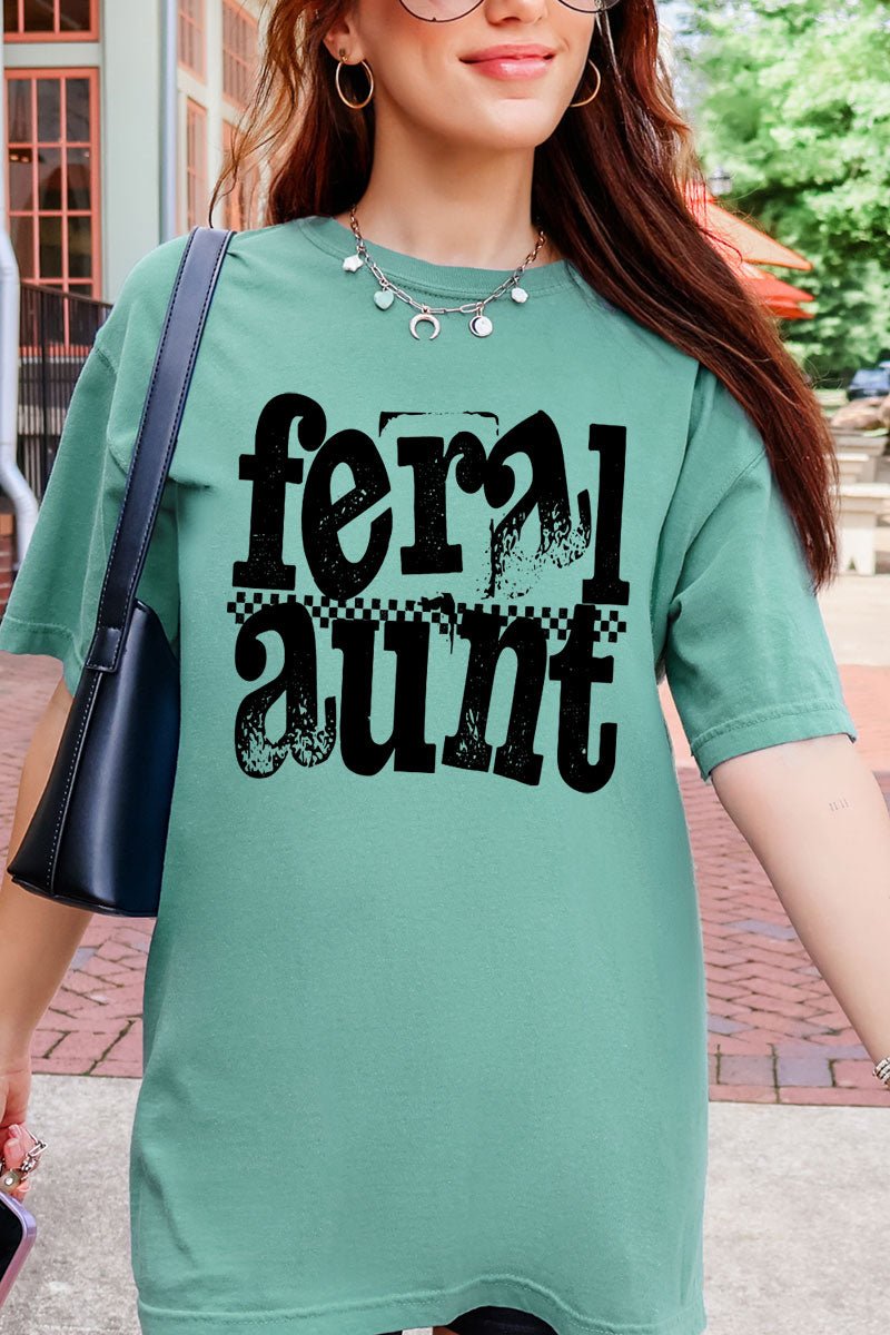 Feral Aunt Comfort Colors Adult Ring-Spun Cotton Tee - Wholesale Accessory Market