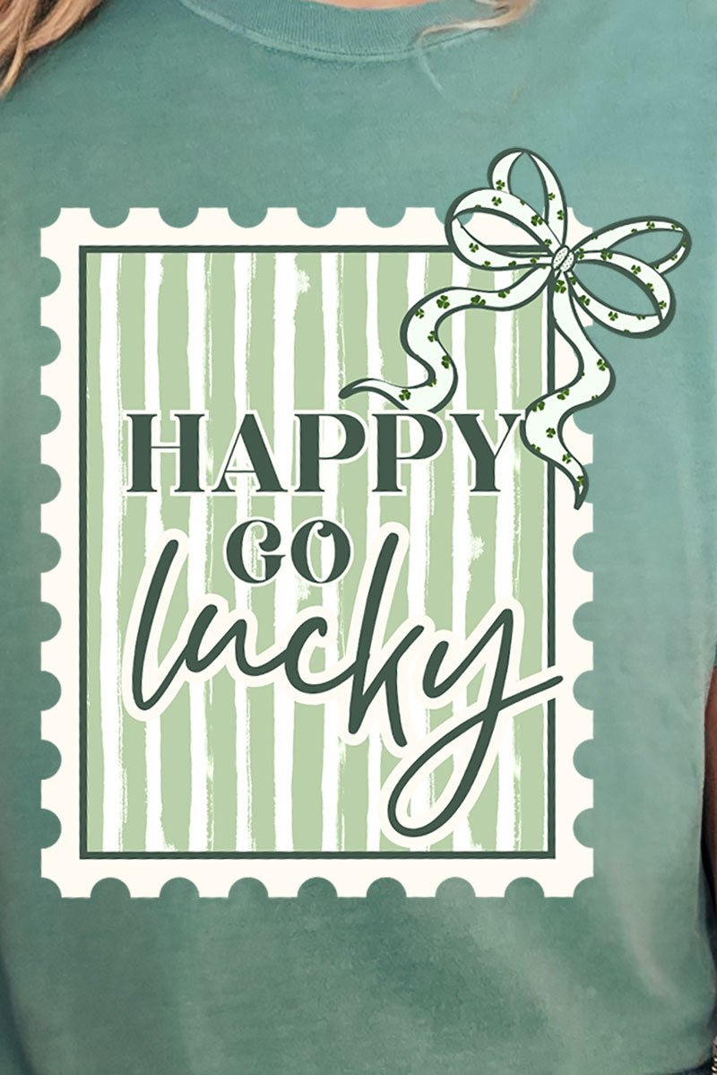 Happy Go Lucky Comfort Colors Adult Ring - Spun Cotton Tee - Wholesale Accessory Market