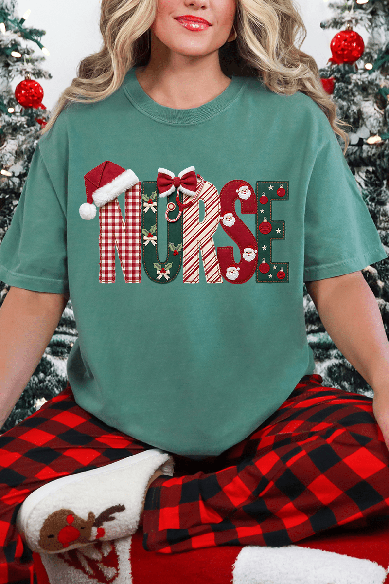 North Pole Nurse Comfort Colors Adult Ring-Spun Cotton Tee - Wholesale Accessory Market