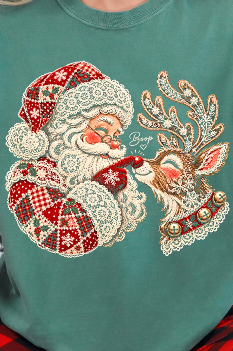 Santa's Christmas Boop Comfort Colors Adult Ring-Spun Cotton Tee - Wholesale Accessory Market