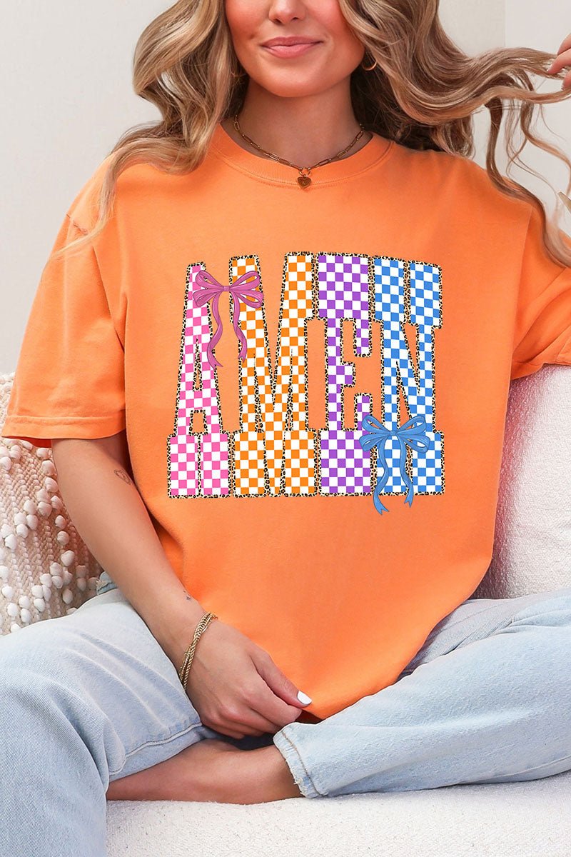 Color Check Amen Comfort Colors Adult Ring - Spun Cotton Tee - Wholesale Accessory Market