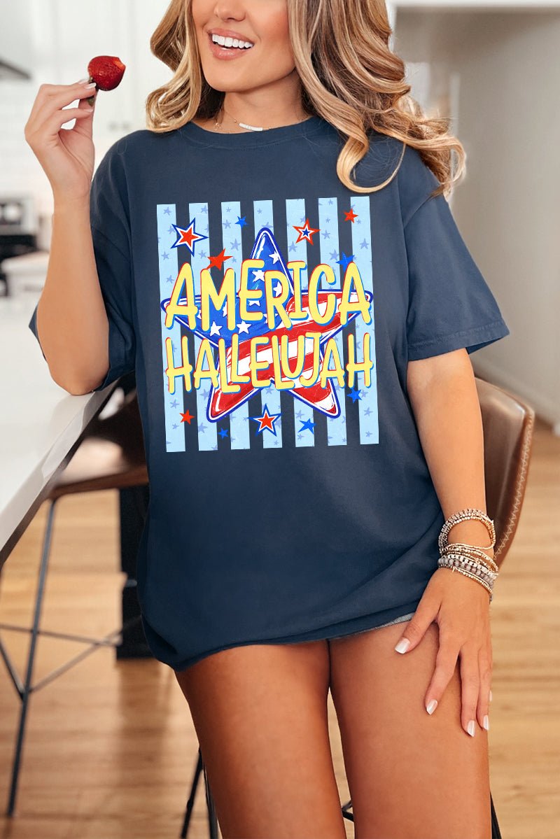 America Hallelujah Comfort Colors Adult Ring-Spun Cotton Tee - Wholesale Accessory Market