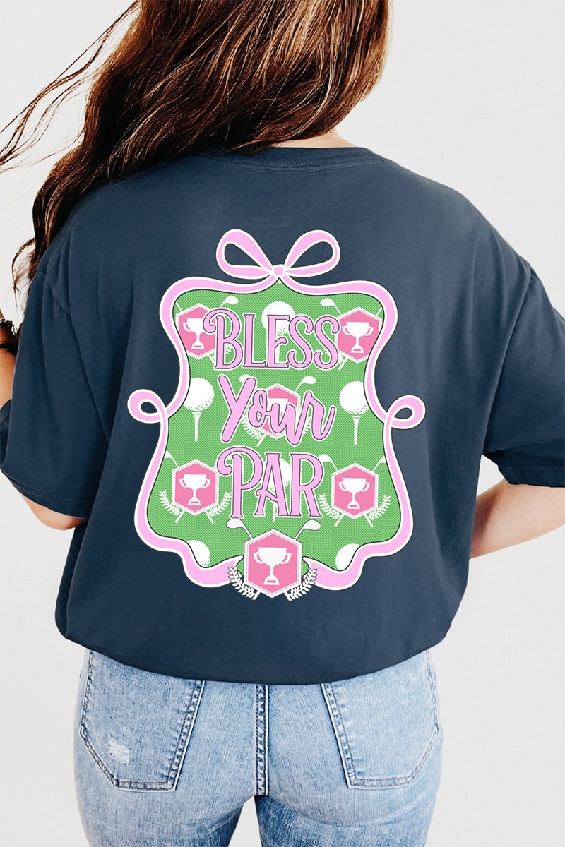Bless Your Par Front & Back Comfort Colors Adult Ring - Spun Cotton Tee - Wholesale Accessory Market