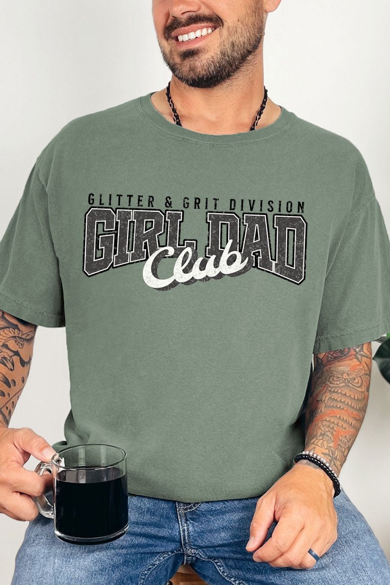 Glitter & Grit Girl Dad Comfort Colors Adult Ring - Spun Cotton Tee - Wholesale Accessory Market