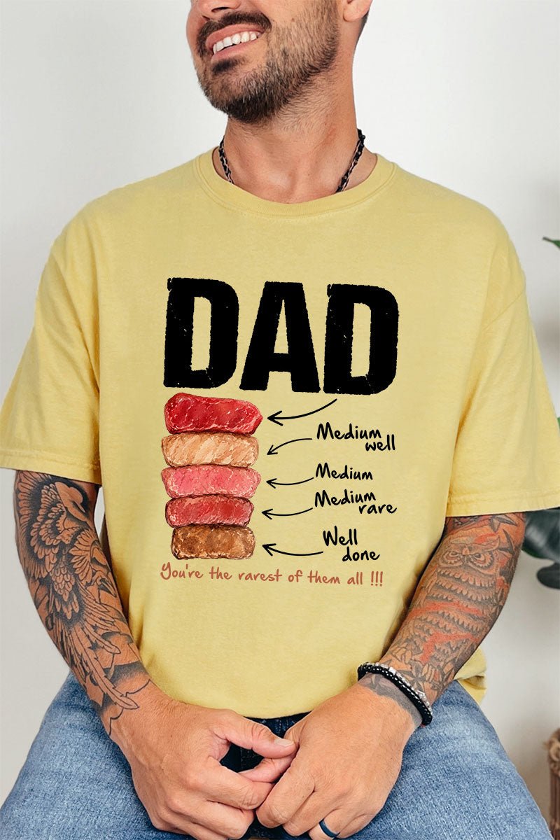 Dad Rarest Of All Comfort Colors Adult Ring - Spun Cotton Tee - Wholesale Accessory Market