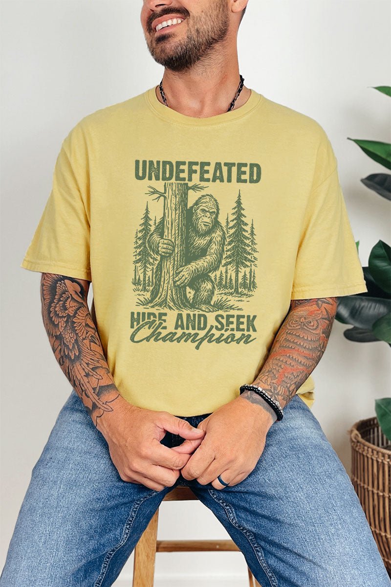 Undefeated Hide And Seek Champion Comfort Colors Adult Ring - Spun Cotton Tee - Wholesale Accessory Market