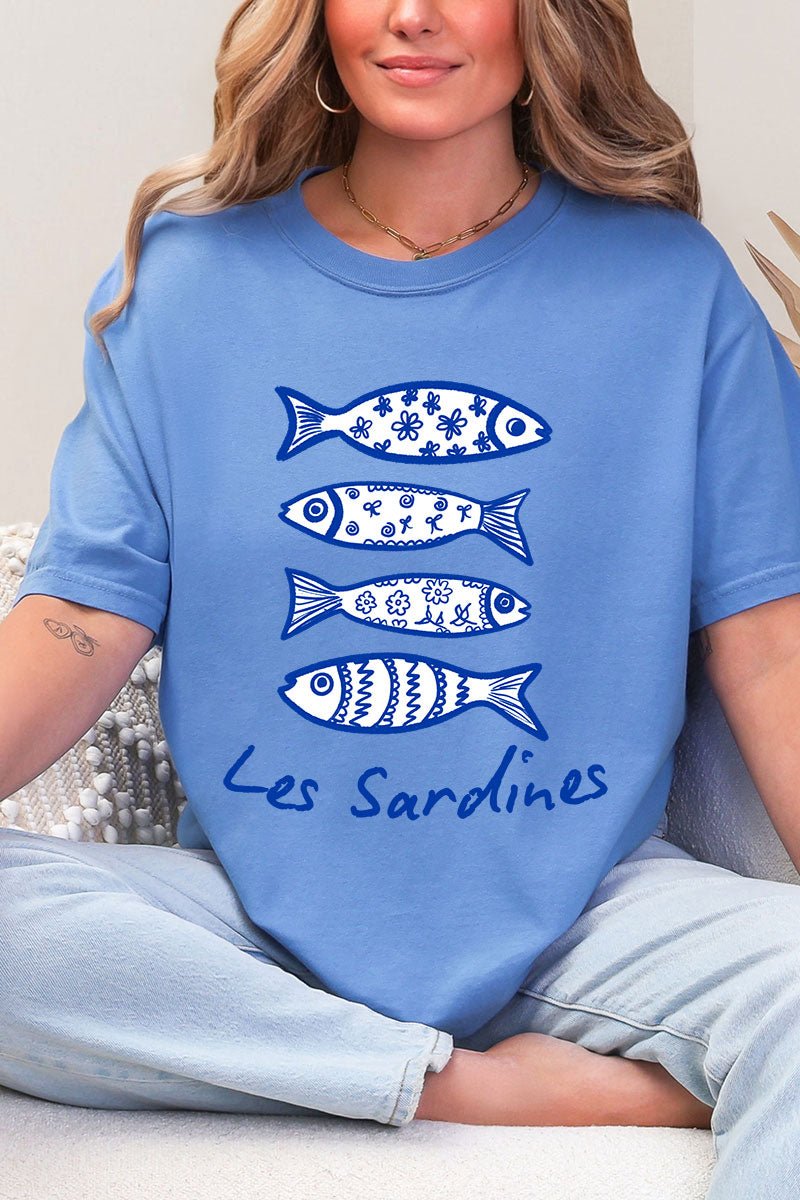 Les Sardines Comfort Colors Adult Ring - Spun Cotton Tee - Wholesale Accessory Market