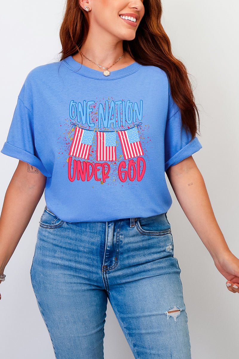 One Nation Comfort Colors Adult Ring-Spun Cotton Tee - Wholesale Accessory Market
