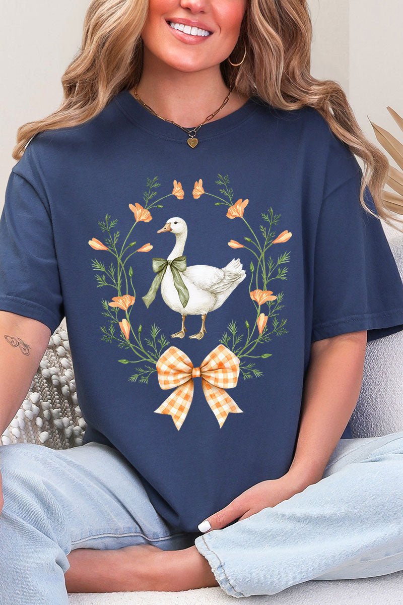 Peach Petals Goose Comfort Colors Adult Ring - Spun Cotton Tee - Wholesale Accessory Market