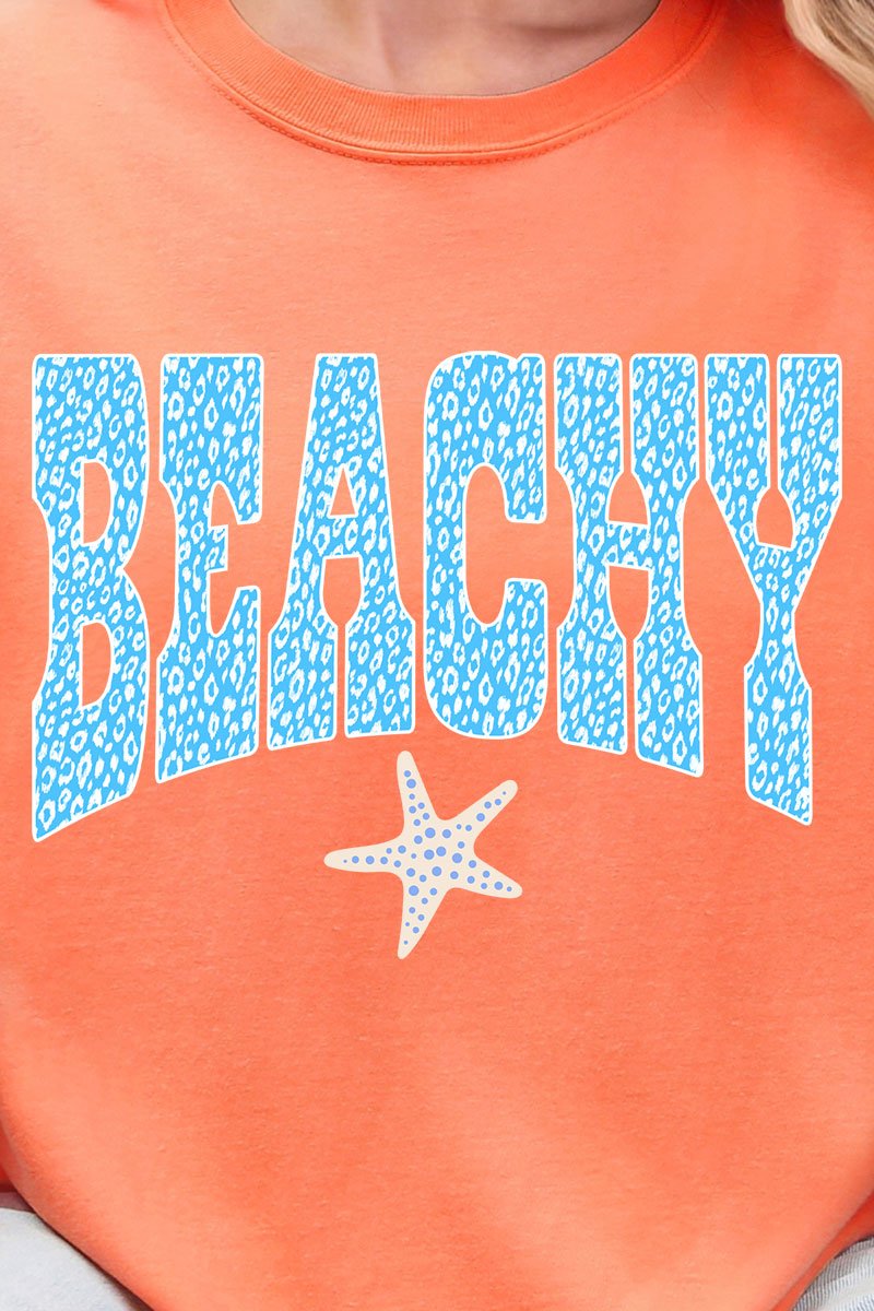 Coastal Beachy Leopard Comfort Colors Adult Ring - Spun Cotton Tee - Wholesale Accessory Market
