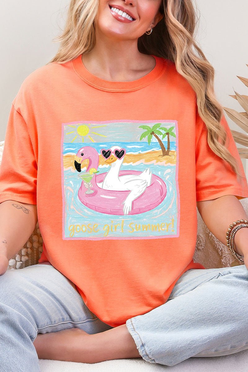 Goose Girl Summer Comfort Colors Adult Ring-Spun Cotton Tee - Wholesale Accessory Market