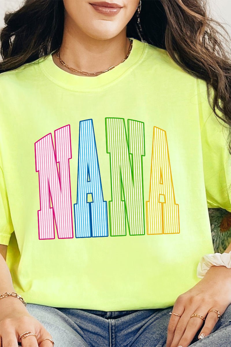 Color Me Loved Nana Comfort Colors Adult Ring-Spun Cotton Tee - Wholesale Accessory Market