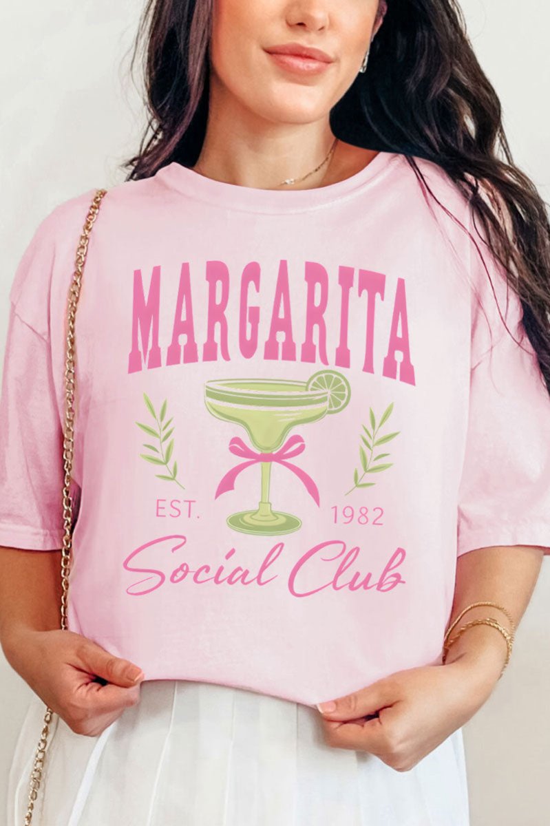 Margarita Social Club Comfort Colors Adult Ring - Spun Cotton Tee - Wholesale Accessory Market