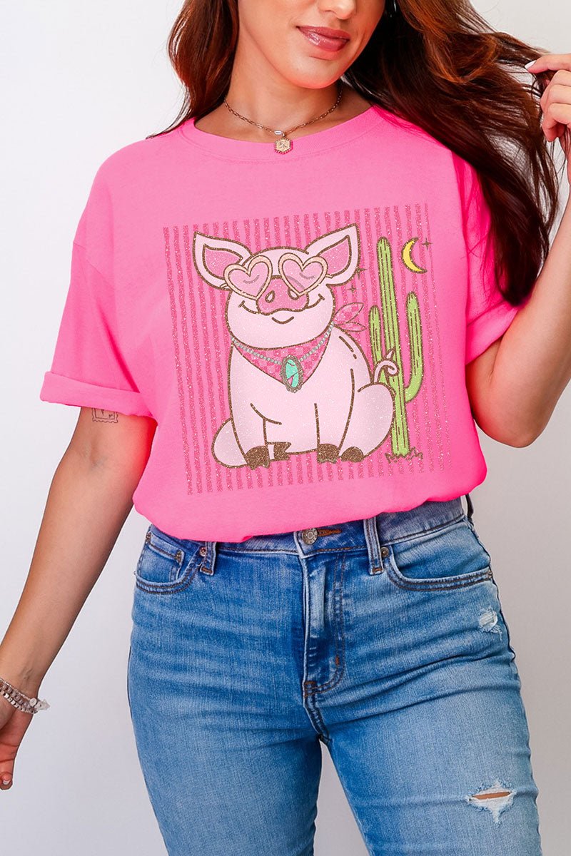 Desert Diva Piggy Comfort Colors Adult Ring - Spun Cotton Tee - Wholesale Accessory Market