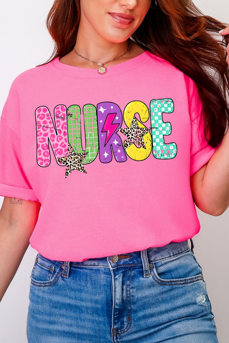 Distressed Retro Nurse Comfort Colors Adult Ring - Spun Cotton Tee - Wholesale Accessory Market