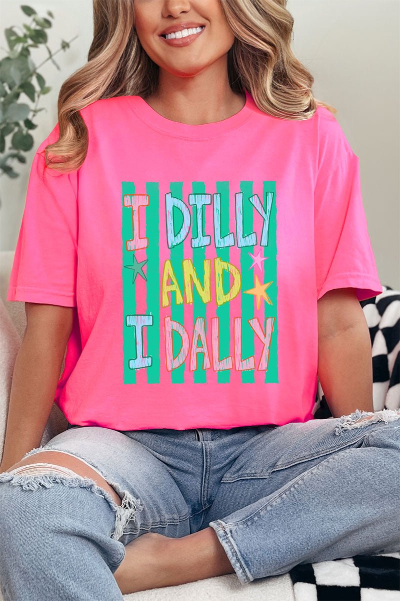I Dilly & I Dally Comfort Colors Adult Ring - Spun Cotton Tee - Wholesale Accessory Market