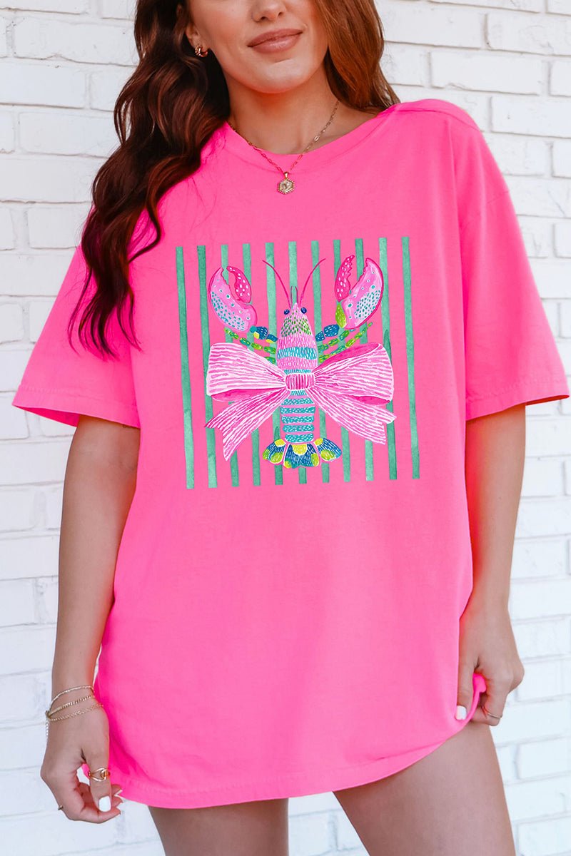 Pink Lobster Club Comfort Colors Adult Ring - Spun Cotton Tee - Wholesale Accessory Market