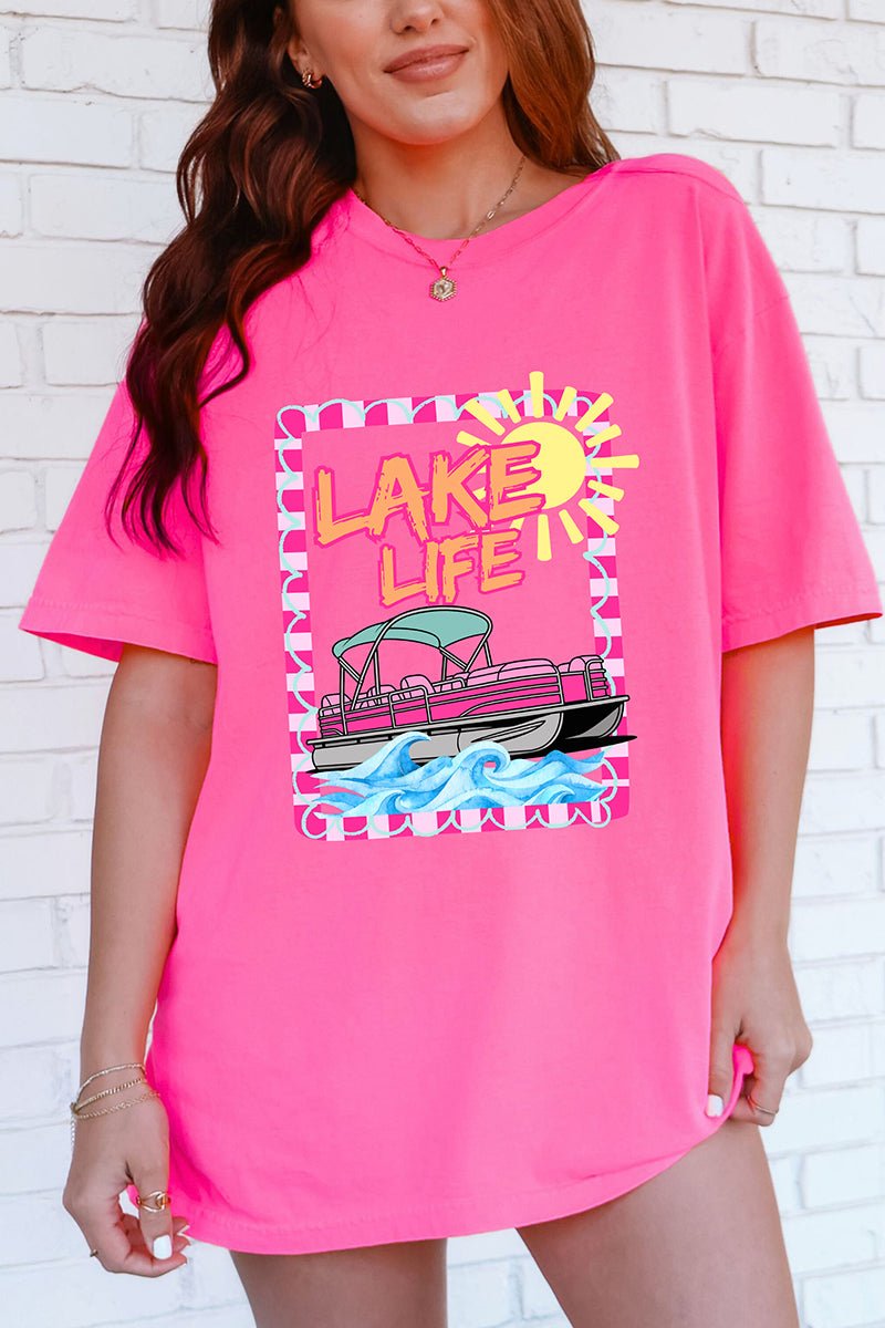 Sunny Lake Life Comfort Colors Adult Ring - Spun Cotton Tee - Wholesale Accessory Market
